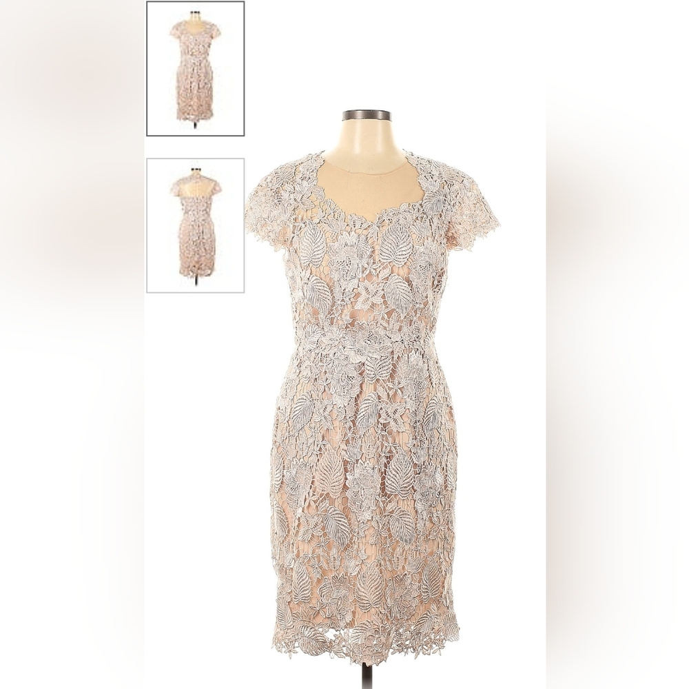 Mikael Aghal Cocktail Dress, sz 12, pink